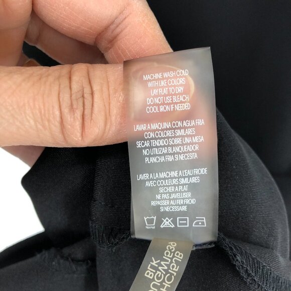 Calvin Klein Black Sheath Midi Sleeveless Dress Front Cutouts back zipup size 2 - Picture 11 of 15